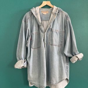 Union Bay hooded denim top